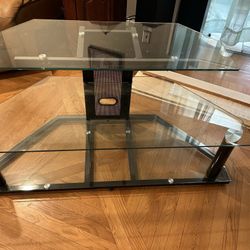 Heavy Duty Glass Tv Stand