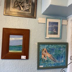 The Blue Sea maiden. Framed Under Glass