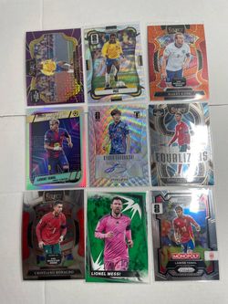 Select and Prizm soccer card lot of 9