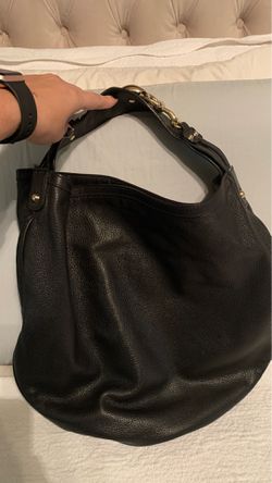 Black leather Gucci shoulder bag/tote