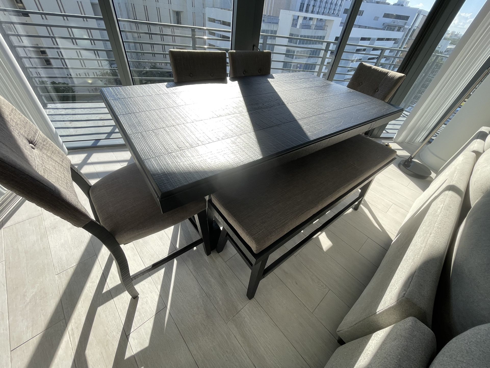 Dining Table Set With Bench