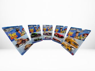 Hot Wheels Silver Series Disney Pixar Toy Story 5 1:64 Diecast Cars Lot of 5