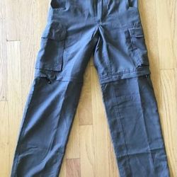 LIKE NEW! BSA Uniform Green Switchback Pants/Shorts - Size Youth Small