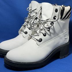 Timberland Kinsley Waterproof Combat Boot W9 Zebra