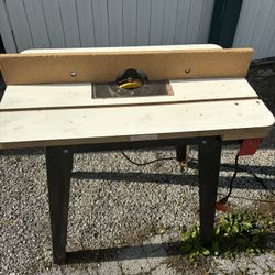 Wood Routing Table W/Dovetail Jig 