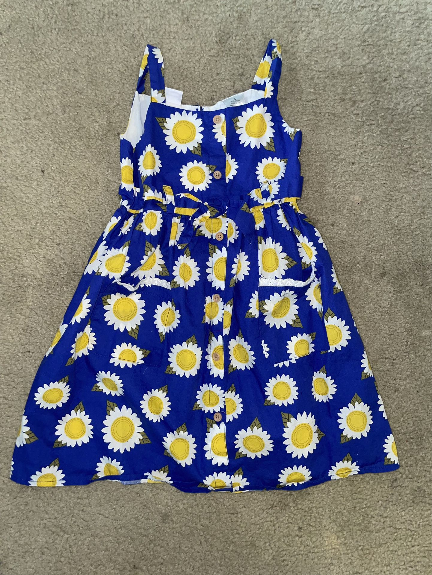 Girls Summer Dress (sunflower) Size 6