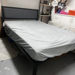 queen sized mattress & bed frame