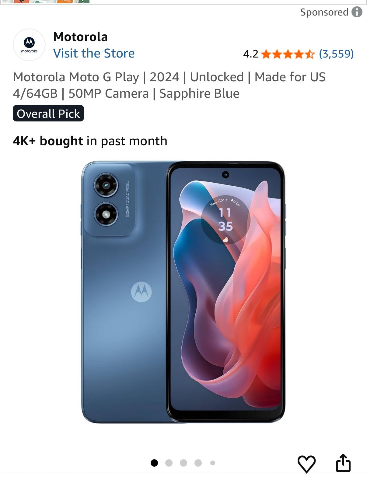 Motorola G play | Sapphire Blue | Unlocked