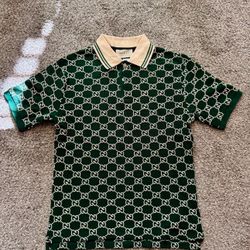 Gucci GG Embroidery Stretch Polo 