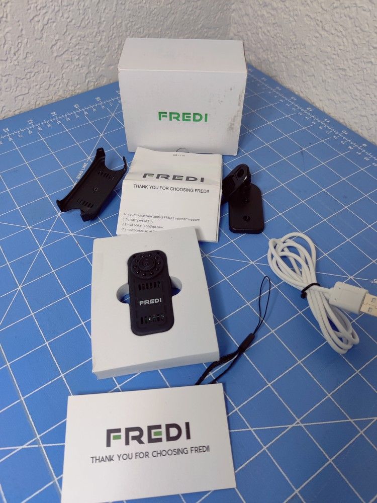 FREDI Hidden Camera 1080p HD Mini WIFI spy Camera Wireless Camera Body Cam