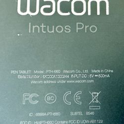 Wacom Intuos Pro PTH-660 Medium Graphic Drawing Tablet