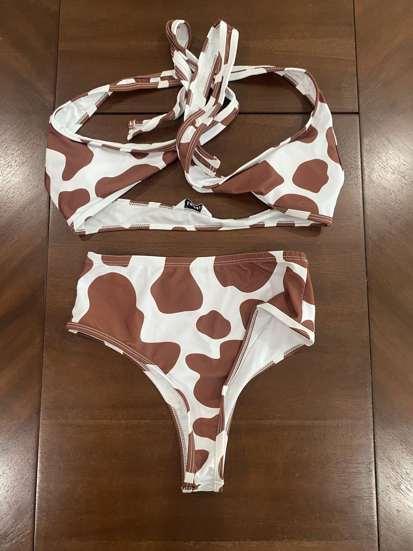 Cow Print Bikini Set – XS/S