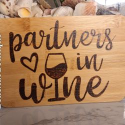 Partners In Wine Cutting Charcuterie Board 