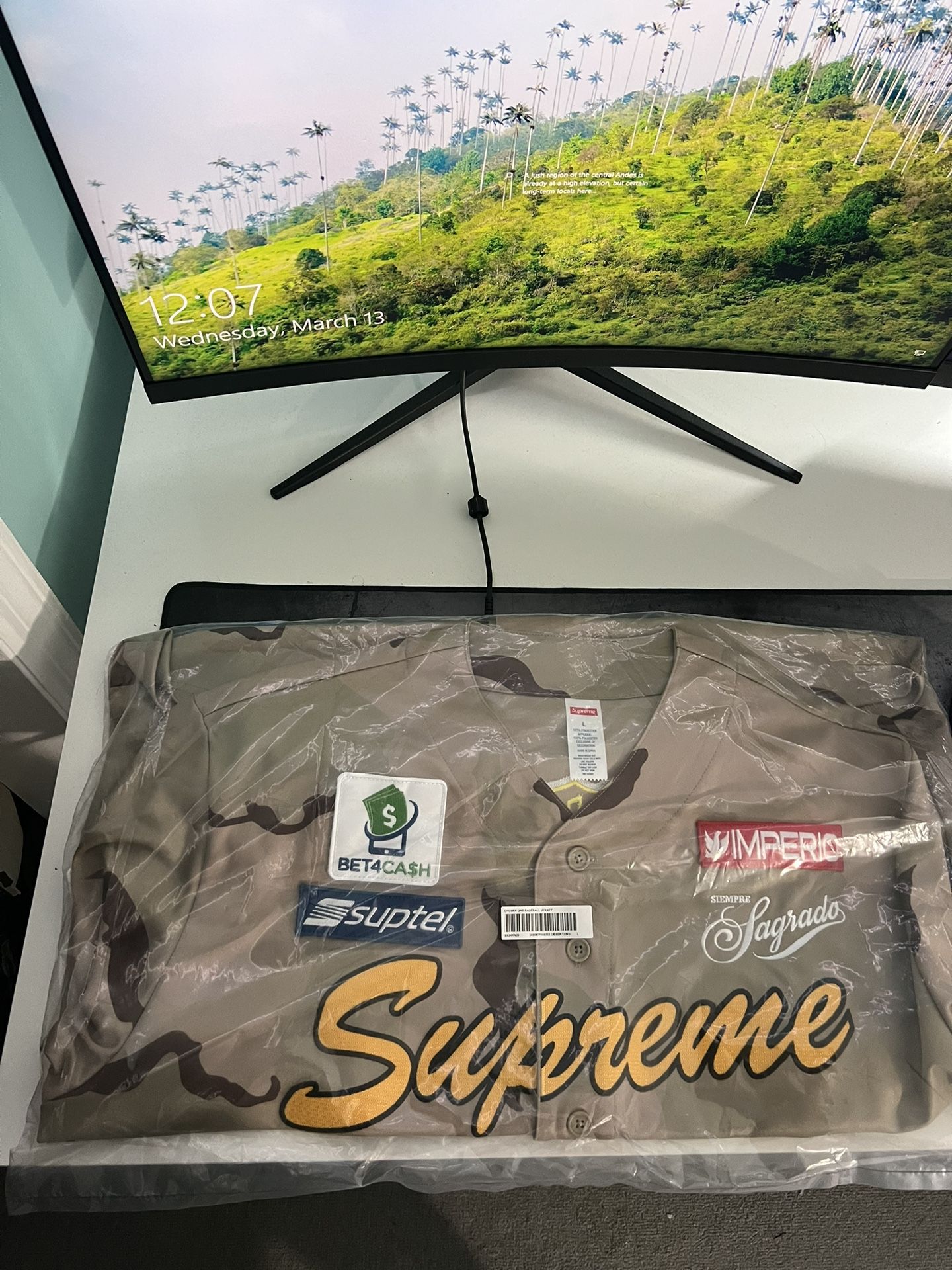 Supreme Chosen One Baseball Jersey Desert Camo 