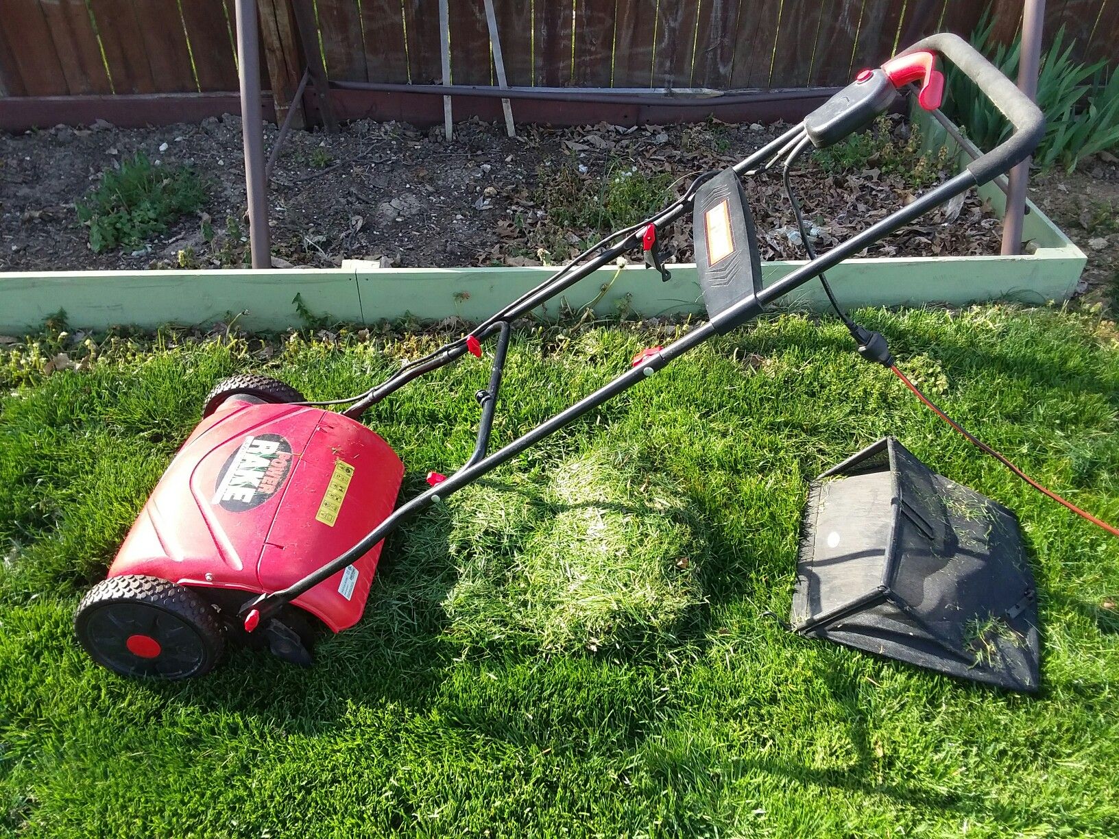 Craftsman Electric power rake Dethatcher- This is not a lawnmower only a dethatcher.