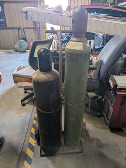 Welding Gas Cylinder Cart with Two Tanks