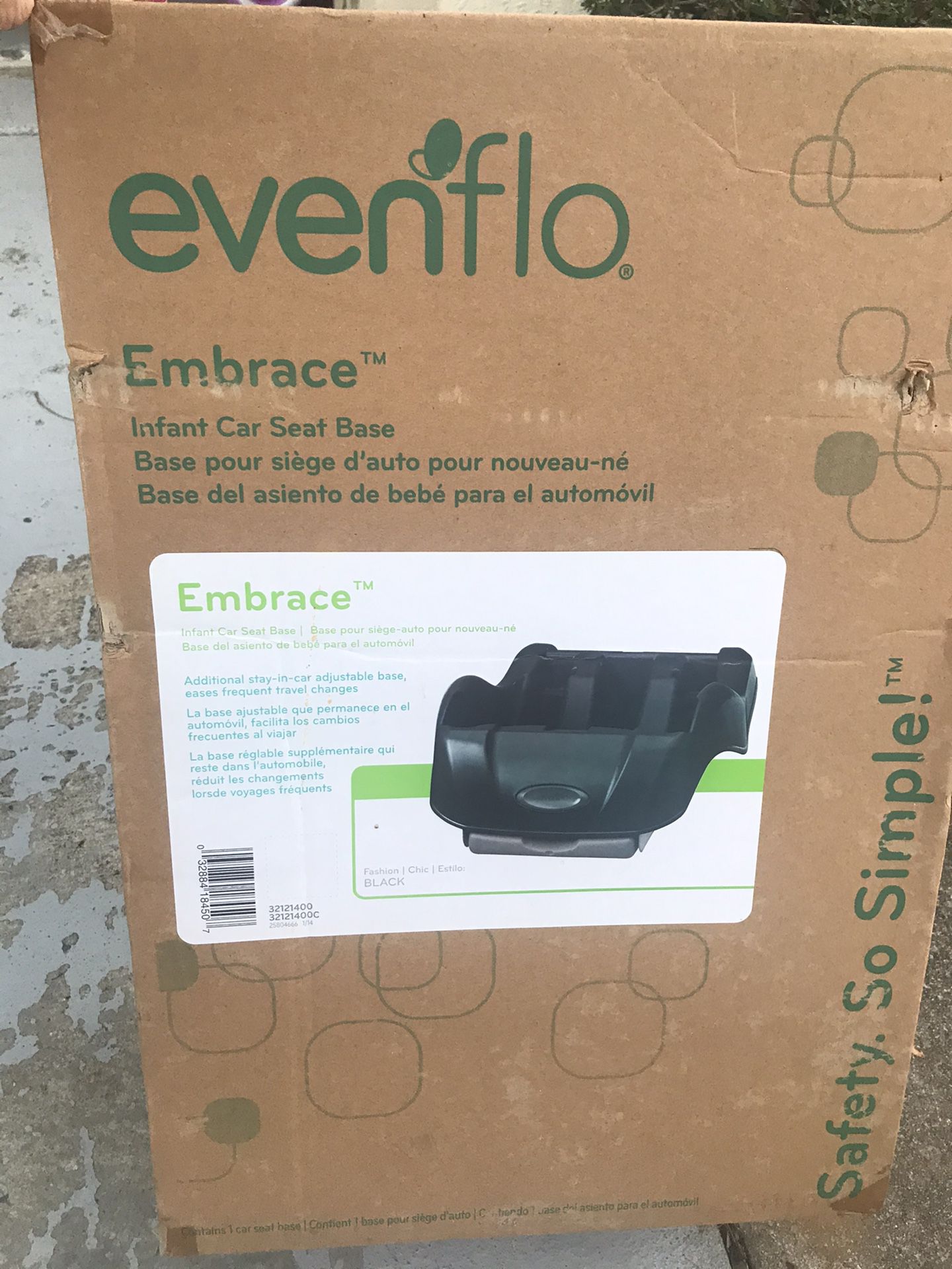 Evenflo car seat base brand new in box (have car seat also)
