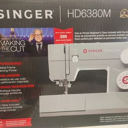 Singer 6380m Heavy Duty Sewing Machine W/ Table