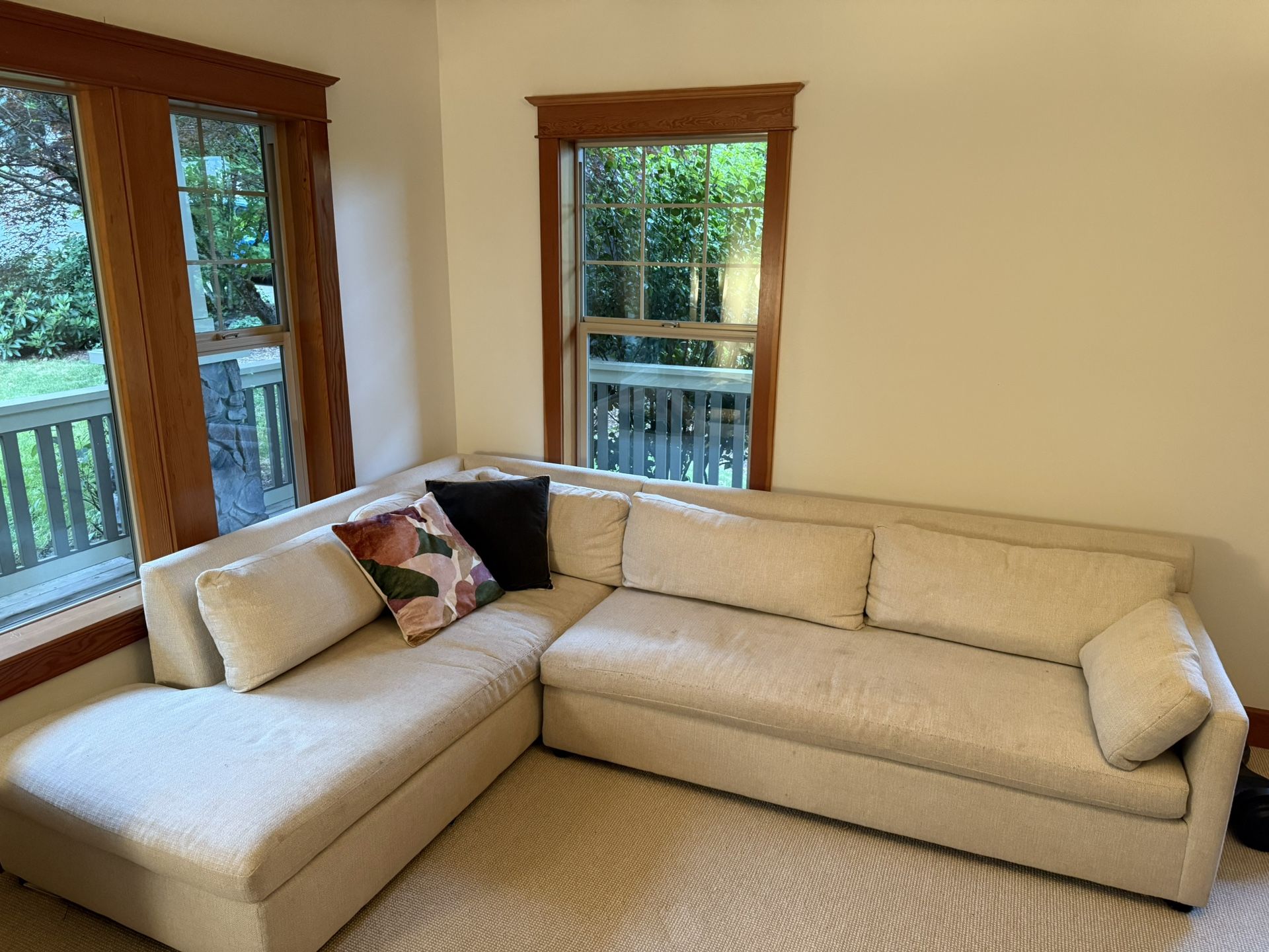West Elm L-shaped Couch