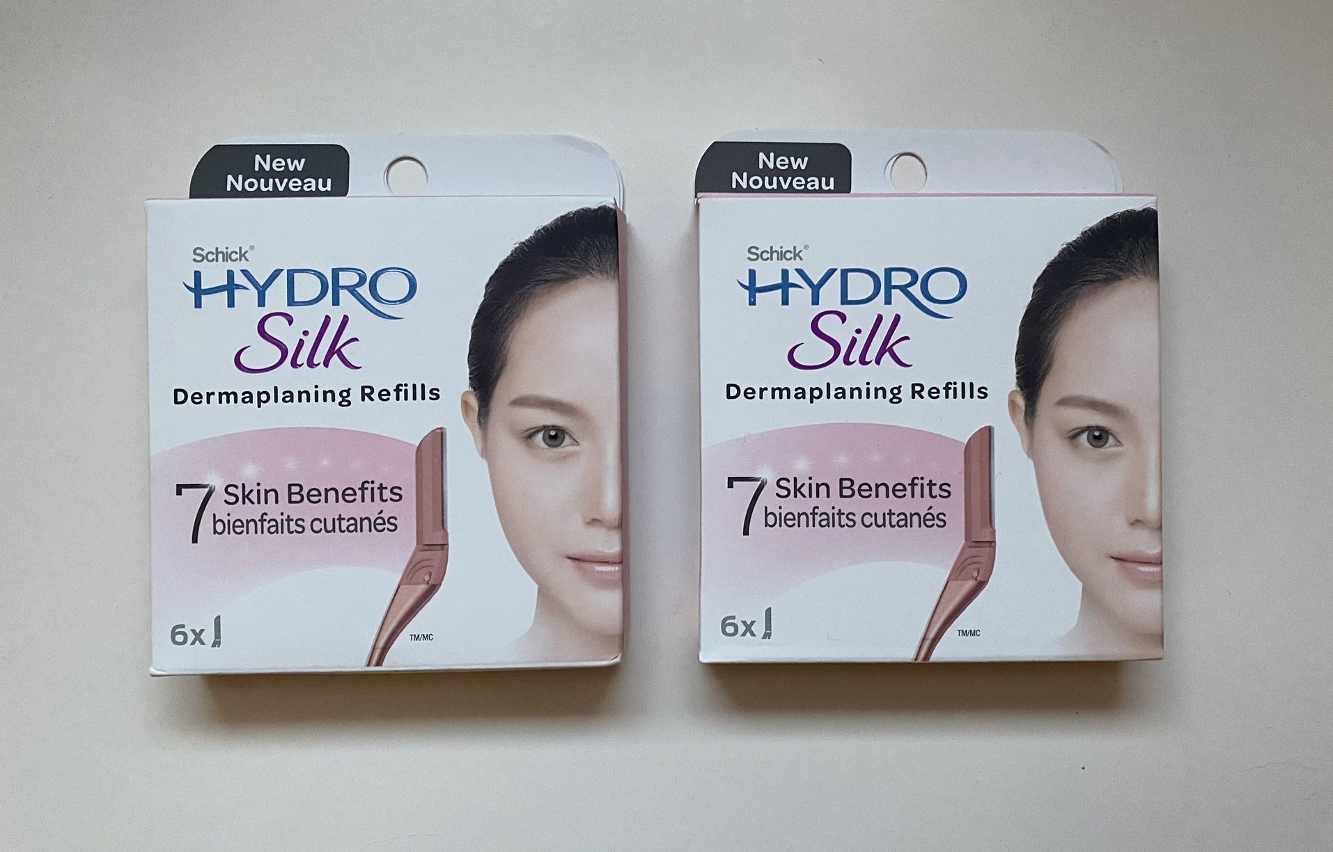 Schick HydroSilk dermaplaning refills 6 pack