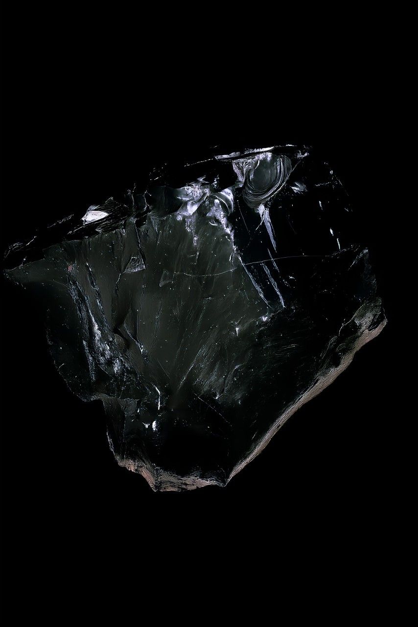 Massive Raw Black Banded Obsidian Pacific Northwest USA 104lb Specimen