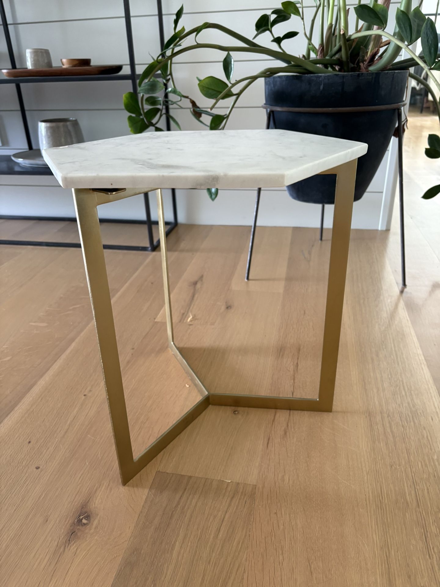 West Elm Marble Top Side Table