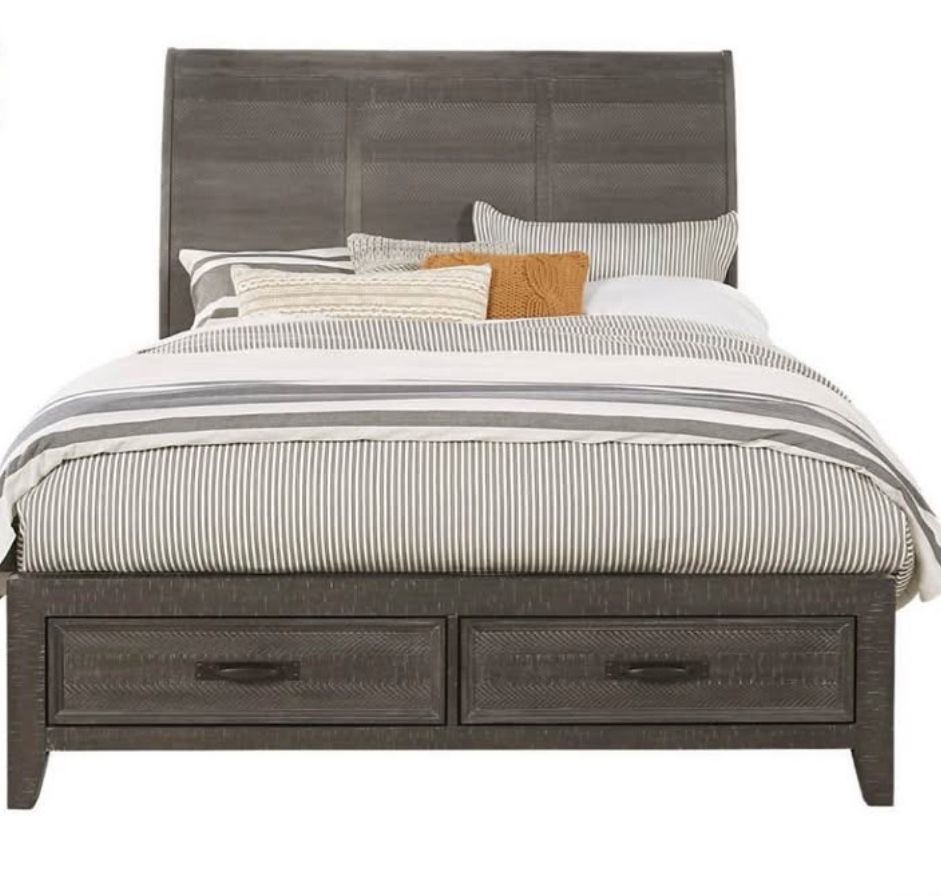 Queen size bed with Purple mattress
