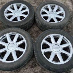 20” GMC Yukon Denali Chrome Rims Tires Cadillac Escalade Chevy Silverado Suburban Factory OEM 