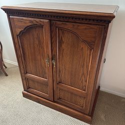 Solid Oak Rustic Media TV cabinet