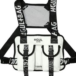 1 Piece Men's Fashion Letter Label Decorated Zipper Belt Bag, Casual Sporty Multi-functional Chest Bag, Retro All-match Commuter Bag for Daily Used