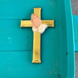 Cross With Praying Hands