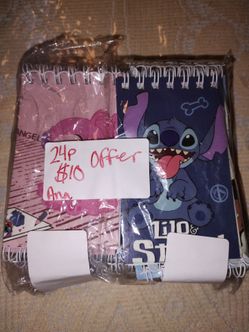 Stitch notes book  for candy bags