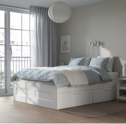 IKEA QUEEN SIZE BED SET (Bed Frame + Headboard + Mattress)