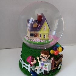 Disney Pixar UP House Kcare Water Snow Globe Music Box Walgreens Exclusive NICE!