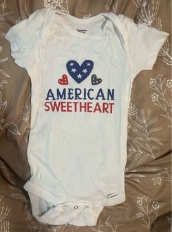 American Sweetheart onesie