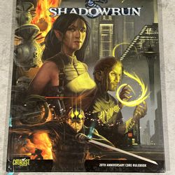 Shadowrun 20th Anniversary Core Rulebook 2009 Catalyst Game Labs - Sci-Fi RPG