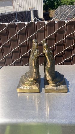 Brass praying hands