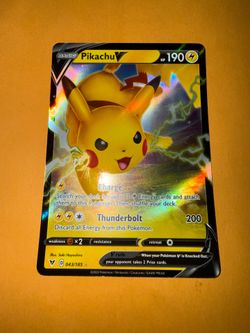 Pikachu V Pokemon card