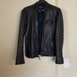 Polo Ralph Lauren Cafe Racer Leather Jacket Small