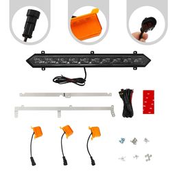 For 2022-2025 Toyota Tundra PRO LED Grille Light LED Bar with 3 Amber Lights Set