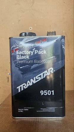 Transtar 9501 Factory Pack Black Automotive Basecoat Paint One U.S. Gallon