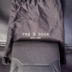 Rag & Bone New York Black Multi Medium Accordion Wallet