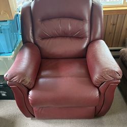 Cranberry Power Reclining Chair 