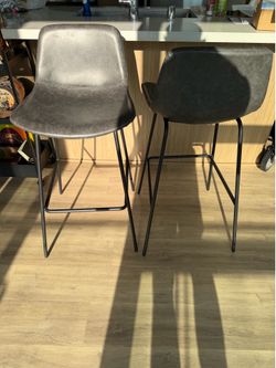 Bar stools grey