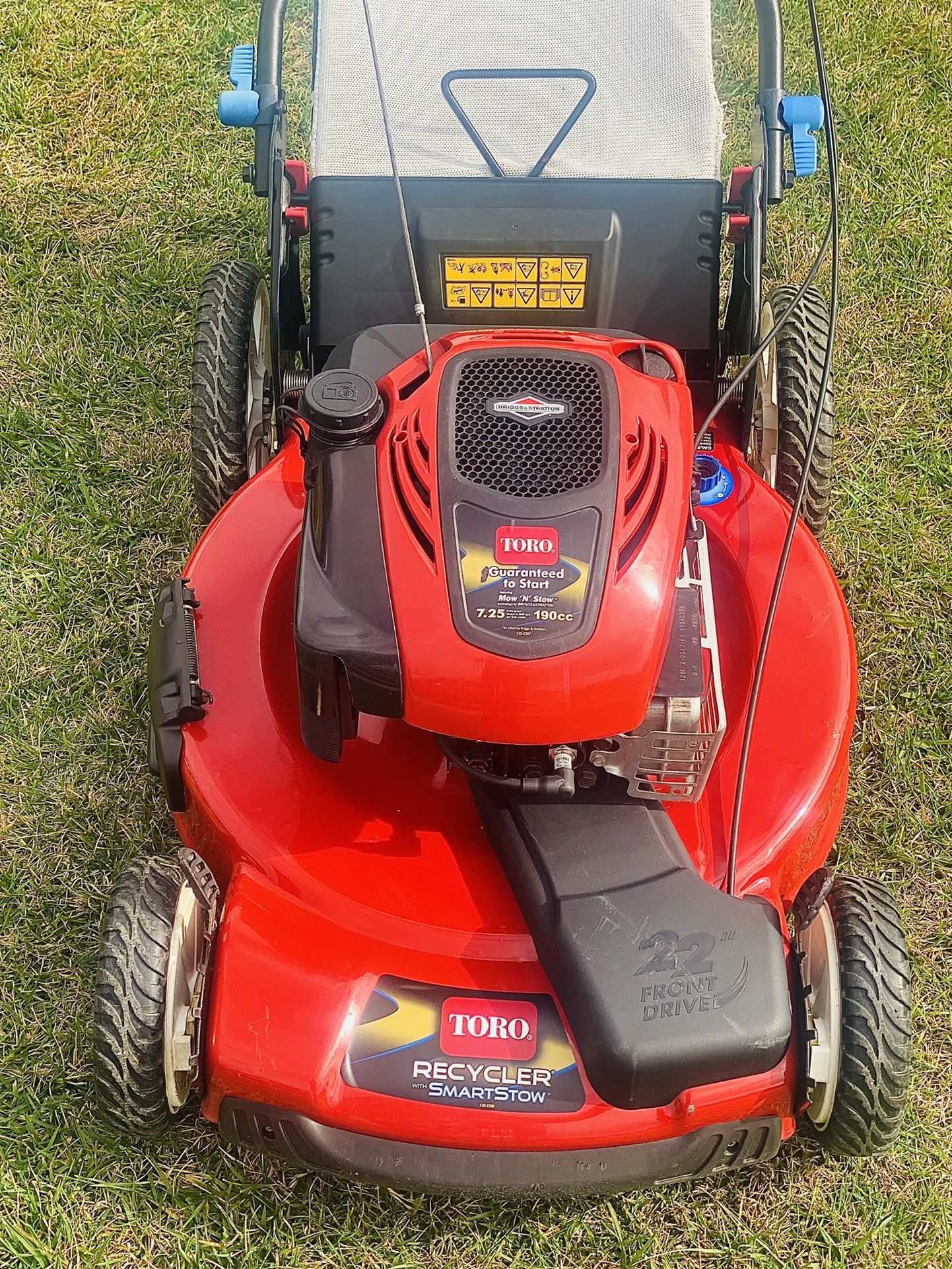 Toro mow n stow 7.25 190cc sale