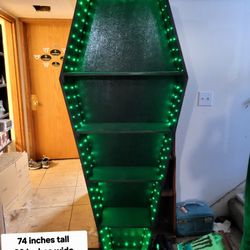 6 Foot Tall Coffin Book Case 