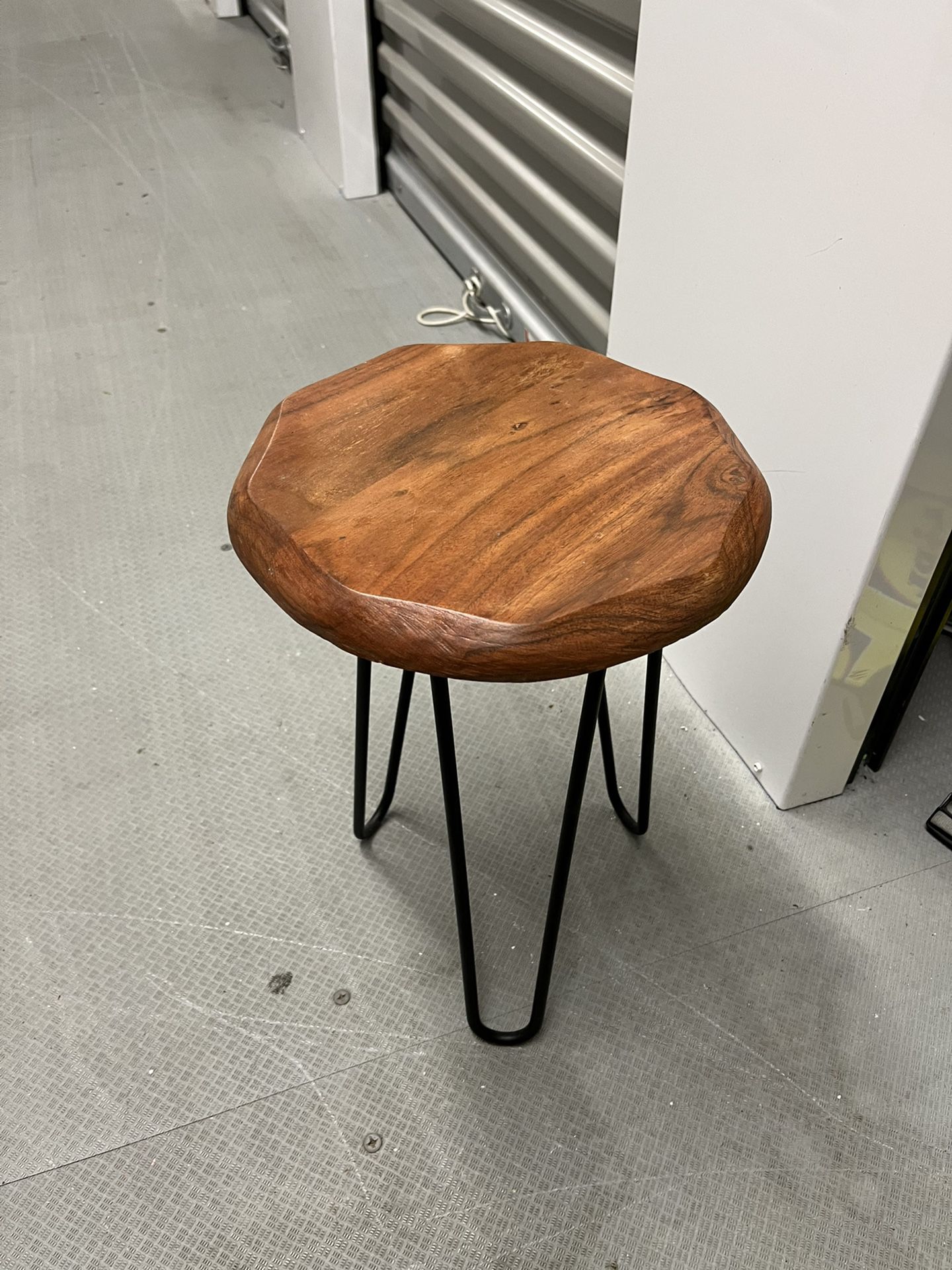 Wood and Metal Side table  