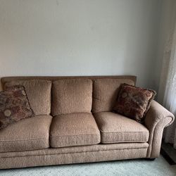 Brown Tweed Sofa