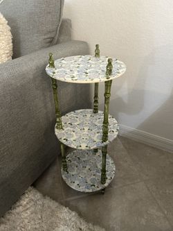 Decorative 3-tiered Side Table