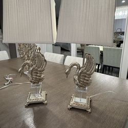 Set of Swan Lamps